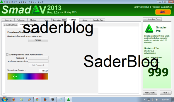 Serial Smadav 9.3 Pro Antivirus 2013 | Key Smadav 9.3